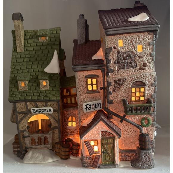 Department 56 Other - Dept 56 Dickens Village Fagin’s Hideaway 1990 Lighted Building Retired With Box